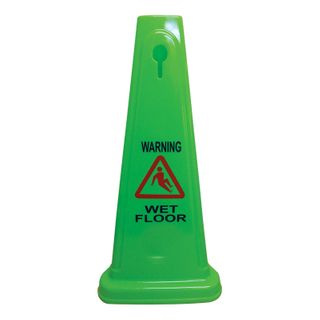 Wet Floor Cone Lime Green