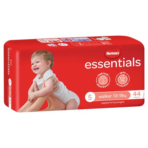 Huggies Essential Nappies Walker 13-18 kg  Ctn 176 (Size 5)