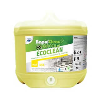 Ecoclean Heavy Duty Cleaner, Disinfectant & Sanitiser 15Lt
