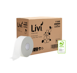 Livi Essentials Jumbo 2ply 300m Ctn 8
