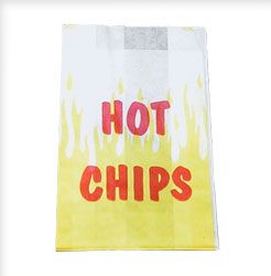 Shamrock 45gsm Stockprint Hot Food G/Res Satchel 1000/CTN