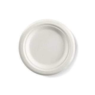 BioPak BioCane Round Plate 15cm / 6" White, 125 per Pkt, 1000 per Ctn