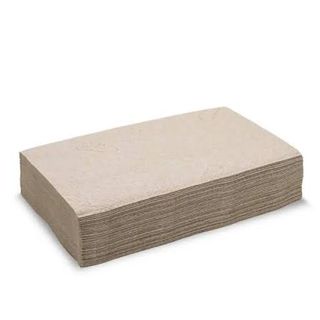 BioPak 2 Ply Natural Single Saver Paper Napkin 250 per Pkt, 6000 per Ctn