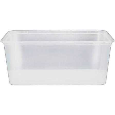 Huhtamaki 1000ml Clear PP Rectangular 50 Pcs per Pack, 500 Pcs per Ctn