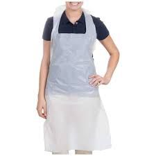 Pro Safe Apron White LDPE  800 x1400mm, 500 Units per Ctn