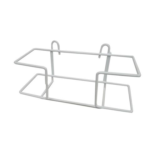 White Powder Coated Metal Glove Dispenser Single Tier