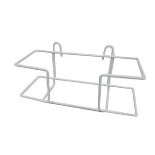 White Powder Coated Metal Glove Dispenser Single Tier