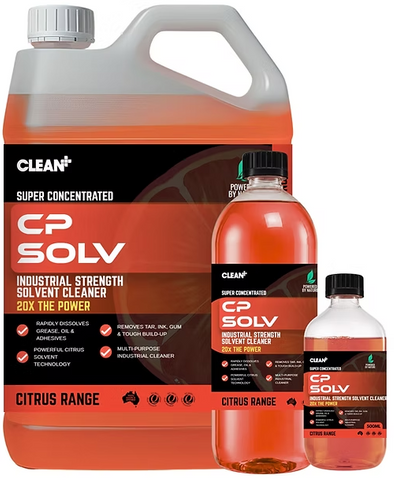 Clean Plus CP SOLV 1LT Natural solvent based grease remover, phosphate free.