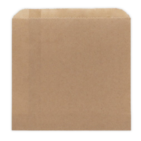 Bag 6 Square Brown Pkt 500