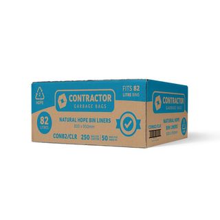 Austar 82LT Contractor Bin Liner, Clear, 250 Bags per Ctn