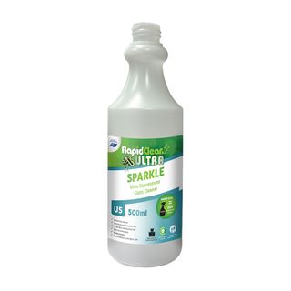 RapidClean Ultra Sparkle Glass Cleaner 500ml Labelled Bottle Only