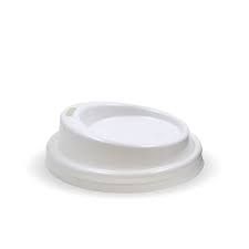 BioPak 63mm / 4oz White Plant Fibre BioCup Lid 2,000 units per Ctn