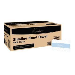 Entice Slimline Hand Towel 1 Ply, 4000 Sht per Ctn
