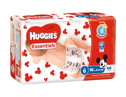 Huggies Essential Nappies Junior 16+ kg  Ctn 160 (Size 6)