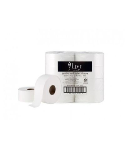 Livi Basics Jumbo 1ply 500m Ctn 8