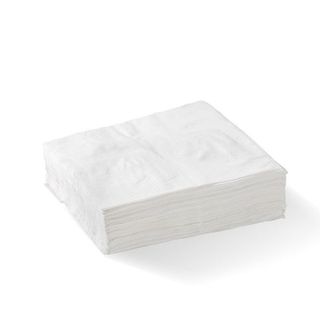 BioPak Lunch BioNapkin 1 Ply 1/4 Fold White, 500 per Slv, 3000 per Ctn