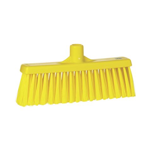 Vikan Floor Broom Straight Neck Medium Bristle 310mm Yellow