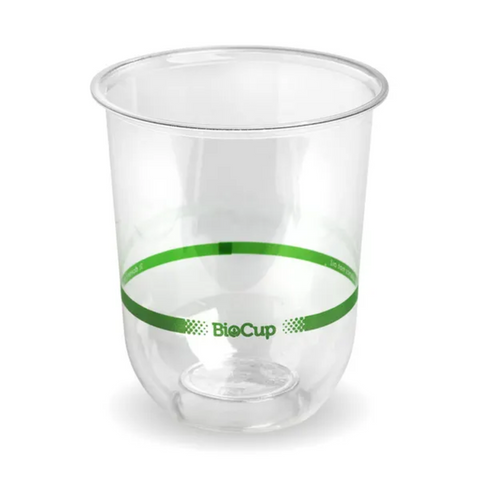 BioPak 250ml Clear BioplasticTu mbler BioCup, 1000 units per ctn