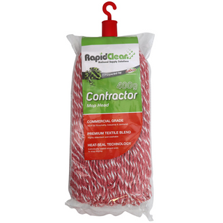 RapidClean Contractor Mop Head 400g Red