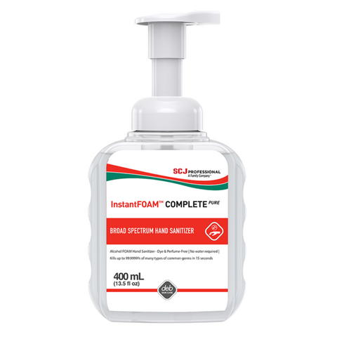 SCJ InstantFOAM Complete Hand Sanitiser 400ml (6 units per Ctn)
