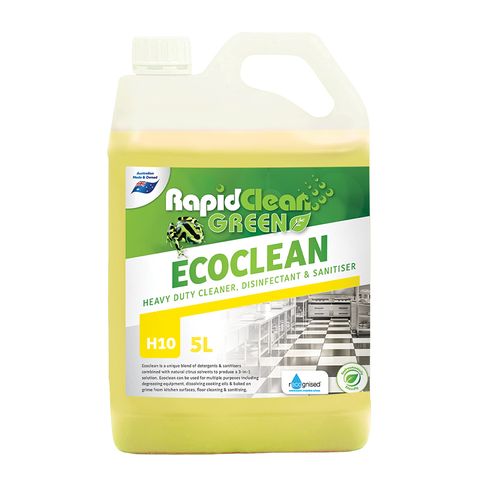 RapidClean Ecoclean Heavy Duty Cleaner, Disinfectant & Sanitiser 5LT
