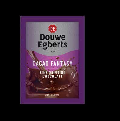 DE Cacao Fantasy Fine Drinking Chocolate Sachets 20g (100 Units per Ctn)