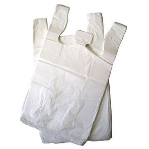 Singlet Bag 35um Small White Pkt 100