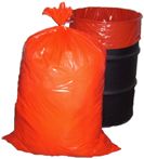 Garbage Bag 120L Orange 42um Roll 200