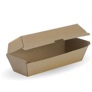 Biopak Bio Board Hot Dog Box Slv 50