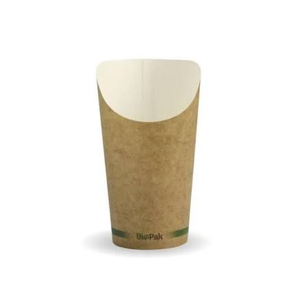 BioPak Medium Chip Cup (16oz), 50 per Pkt, 1000 per Ctn