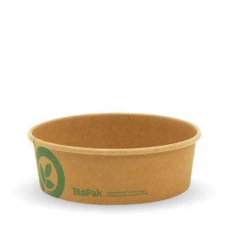 Biopak 500ml Small Kraft BioBowl Slv 50