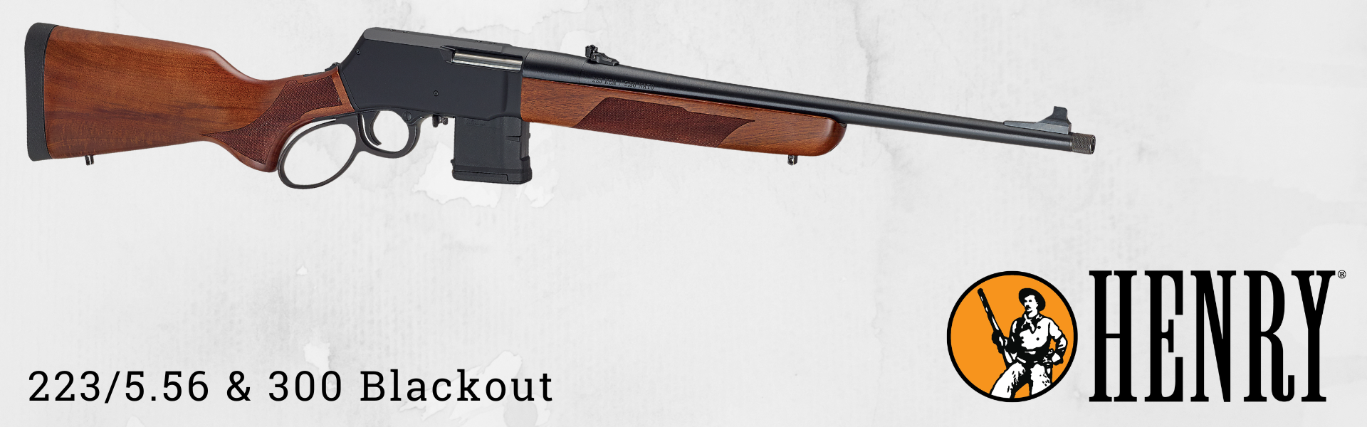 <h2>LEVER ACTION SUPREME RIFLE</h2><p>IN 5.56/223 & 300 BLK</p><button>IN STOCK NOW</button>