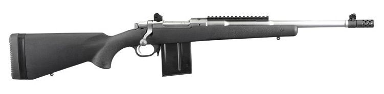 77 Scout Stainless / Synthetic with Muzzle Brake