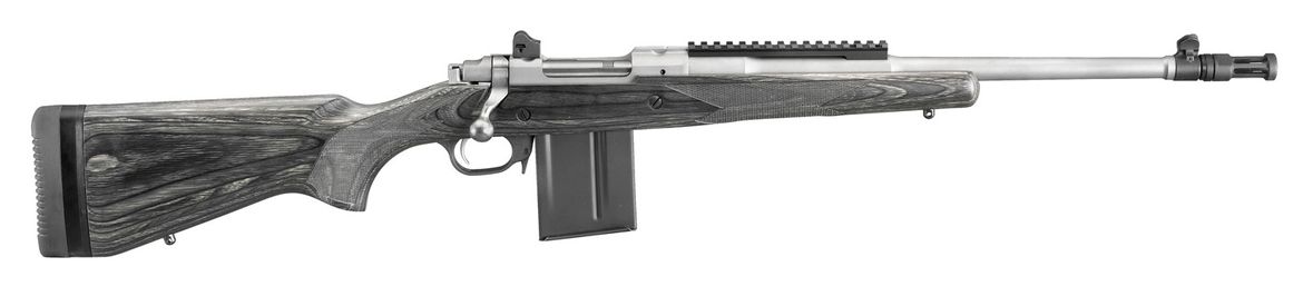 77 Scout Stainless / Laminate with Flash Suppressor