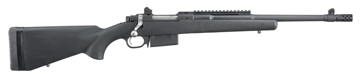 77 Scout Blued / Synthetic with Muzzle Brake