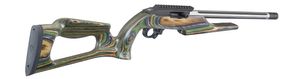 10/22 Competition Rifle w. Green Skeletonised  Laminate Stock