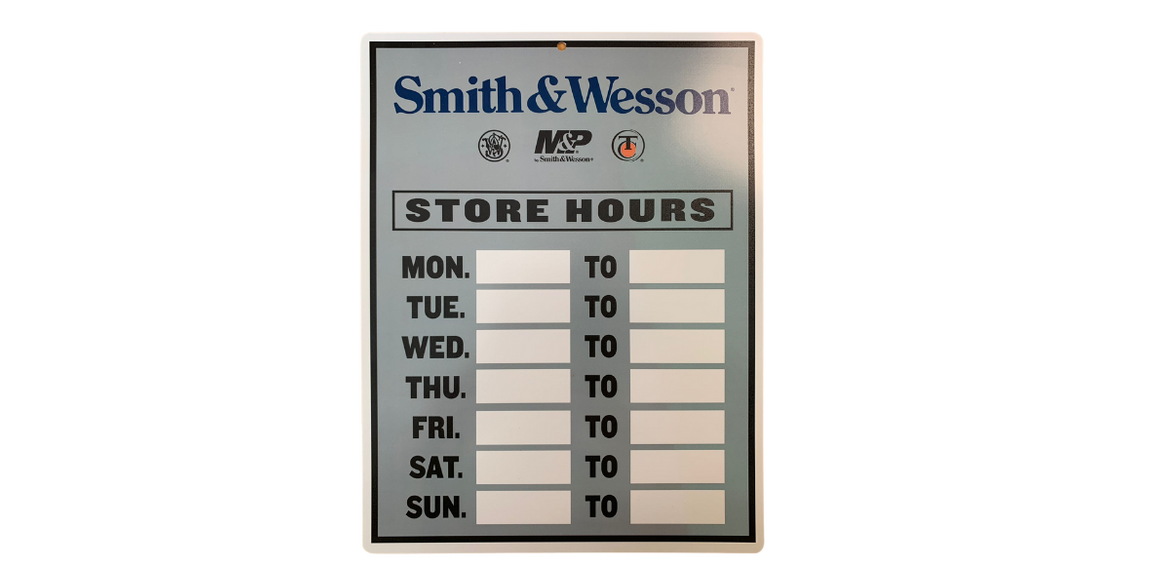 Store Hours Sign