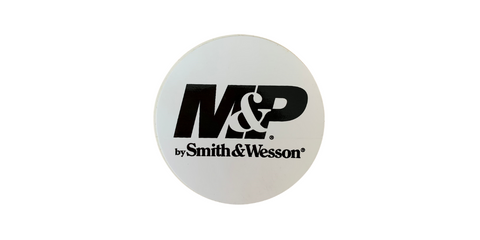 Sticker (Round) - M&P Logo White