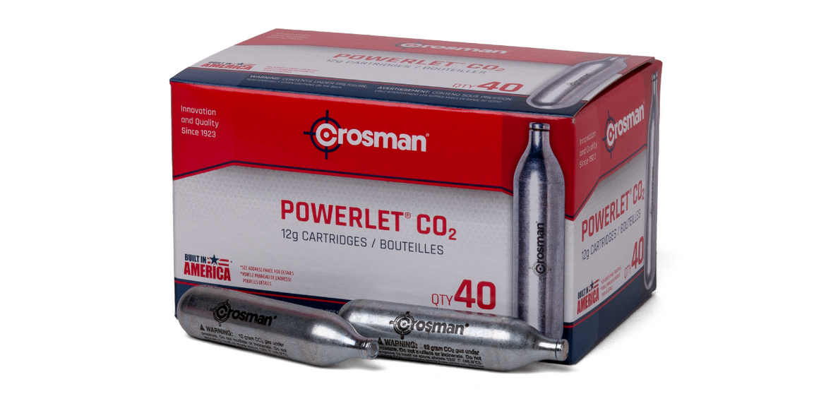 Powerlet 12g CO2 Cartridges - 40 pack