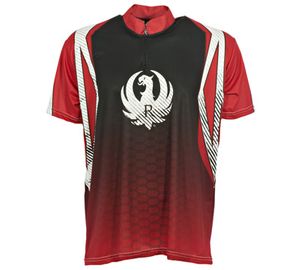 Red Zipper Shooter Shirt