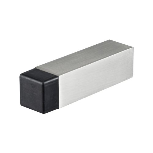 DOOR STOP WALL MOUNTED SQUARE BN DH