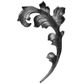 CAST STEEL LEAF 150X250 W/STAM 16X6 MM ID