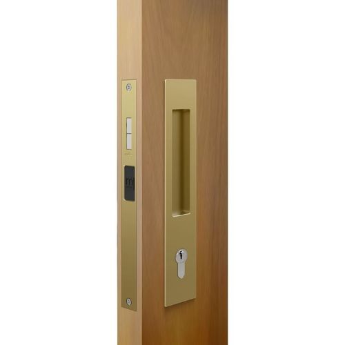 M SERIES EURO LOCK  FLUSH PULL SATIN BRASS MI