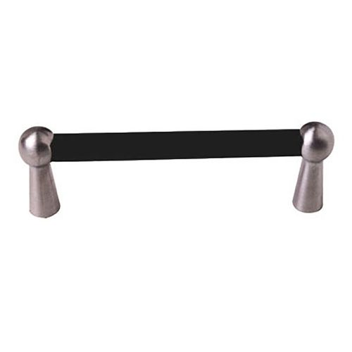 BLACK CATTLE HORN HANDLE PULL PROJ 28MM WIDTH 95MM SP MOOD