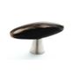 BLACK CATTLE HORN KNOB PROJ 45MM WIDTH 75MM SP MOOD