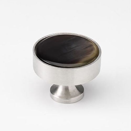 BROWN CATTLE HORN KNOB PROJ 25MM WIDTH 30MM SP MOOD