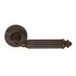 DOOR HANDLE ON ROSE PATINE STEEL PM