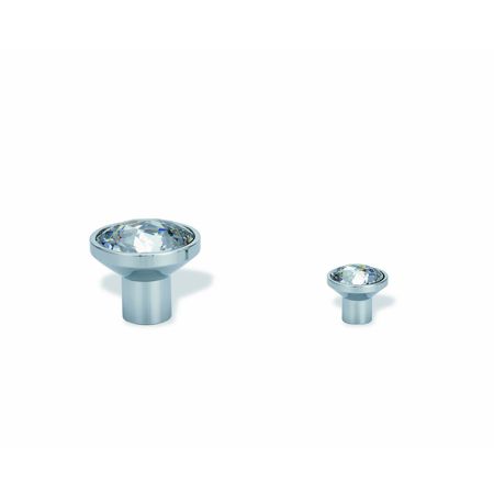 CRYSTAL KNOB 62MM CP SK