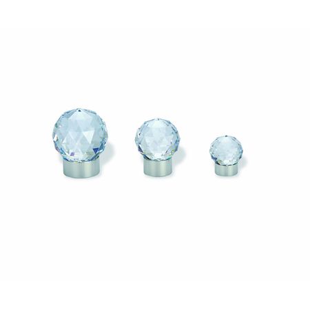 CRYSTAL KNOB 30MM CP SK