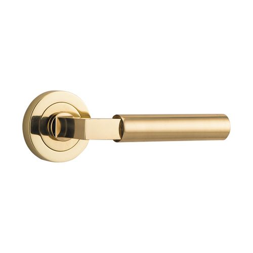 DOOR LEVER BERLIN ROUND ROSE TR